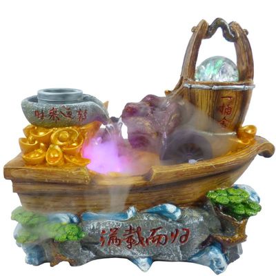 樹脂假山流水工藝品 招財創(chuàng)意辦公室內(nèi)擺件的完美選擇